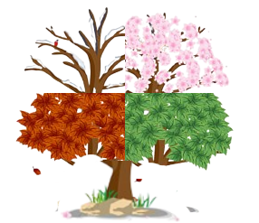 تصميم شجره الفصول الاربعه